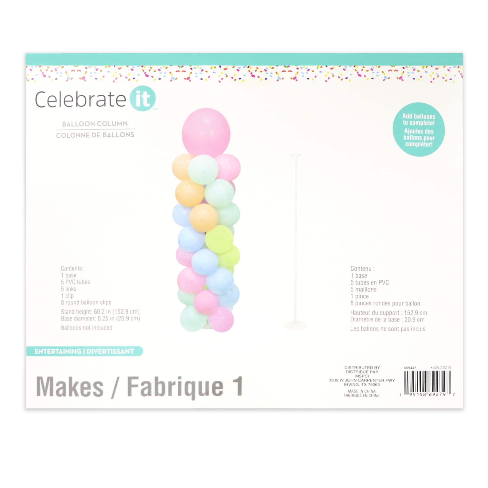 6 Pack: 60" Balloon Column by Celebrate It™